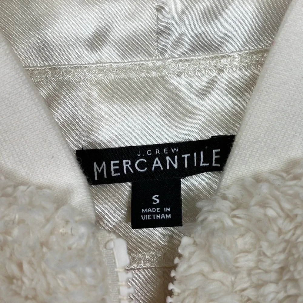 J Crew cream teddy zip up jacket - Picture 5 of 8